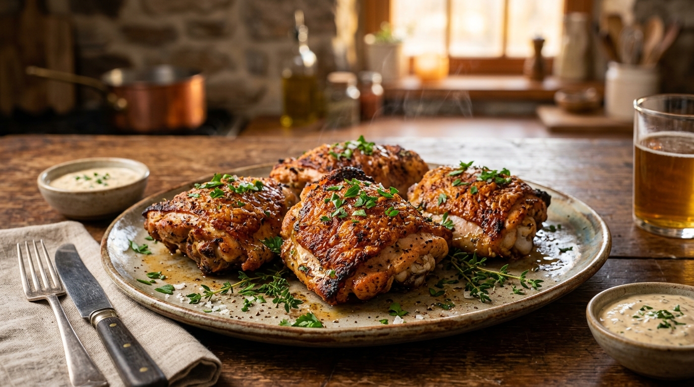 Crispy Chicken Thighs in Air Fryer