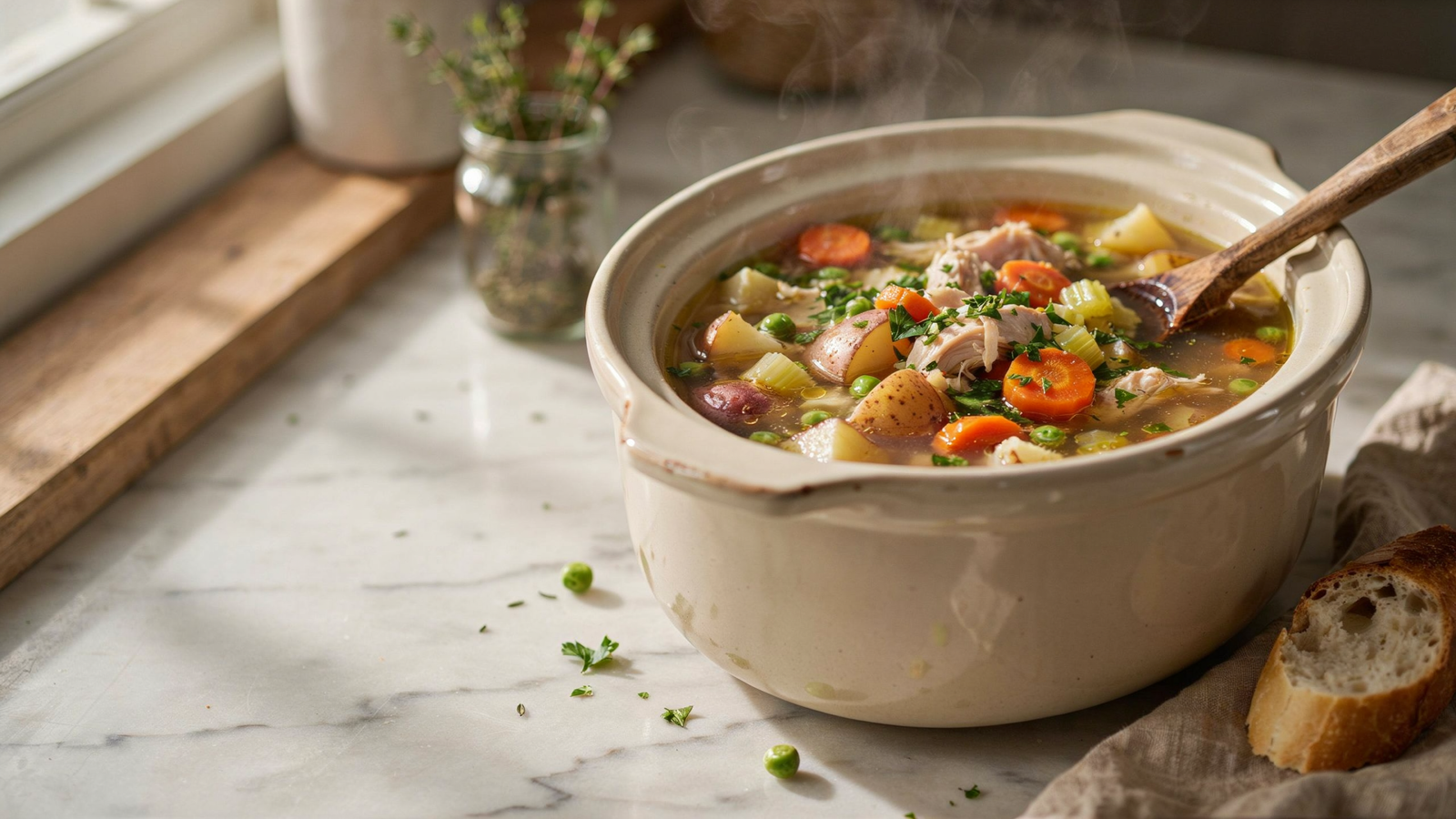 All-Day Crockpot Chicken Stew — Hearty, Hands-Off Comfort (All Day Crockpot Meals)