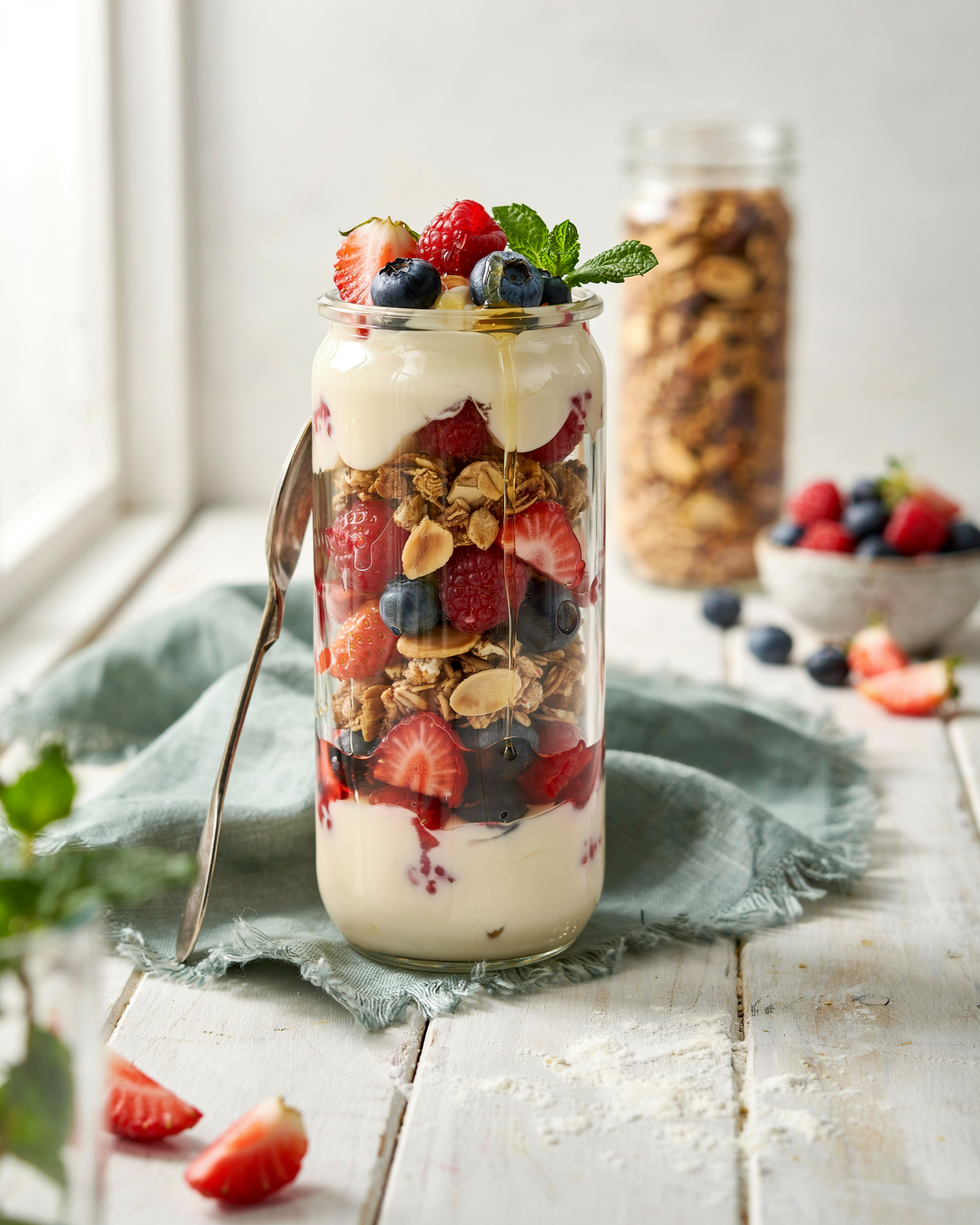 Berry Granola Frozen Yogurt Parfait — A Frozen Yogurt Aesthetic Recipe for Layered, Crunchy Bliss