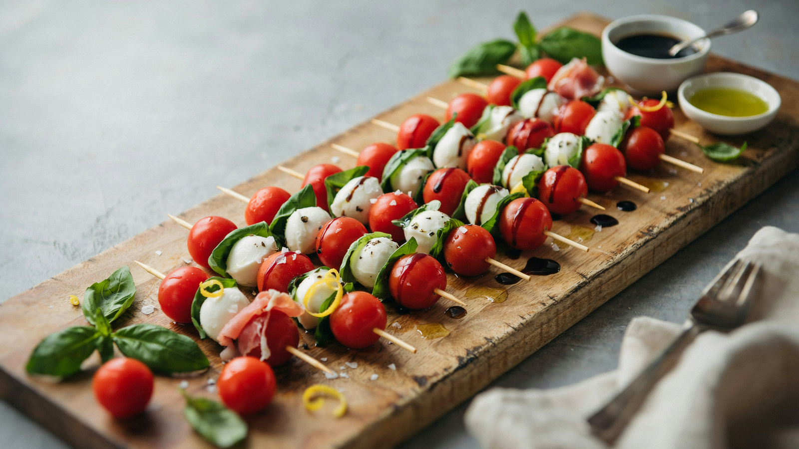 Caprese Skewers — Finger Foods Easy & Platter Ideas for Entertaining