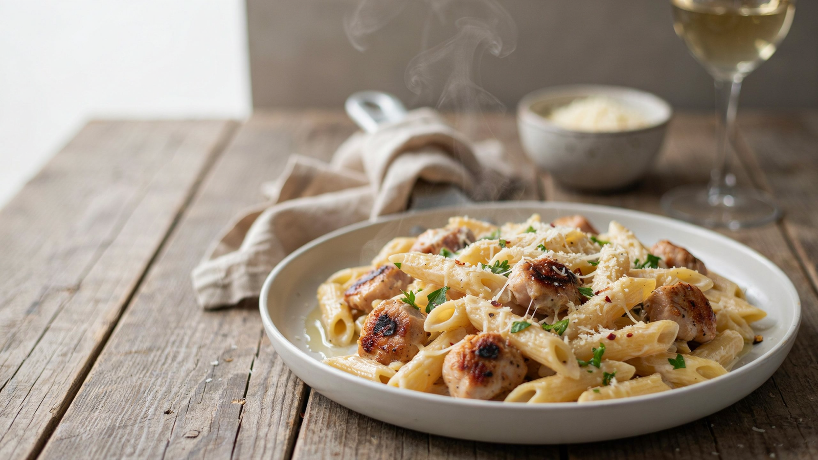Chicken Pasta Creamy Cheesy — Ultimate Comfort Food Recipe