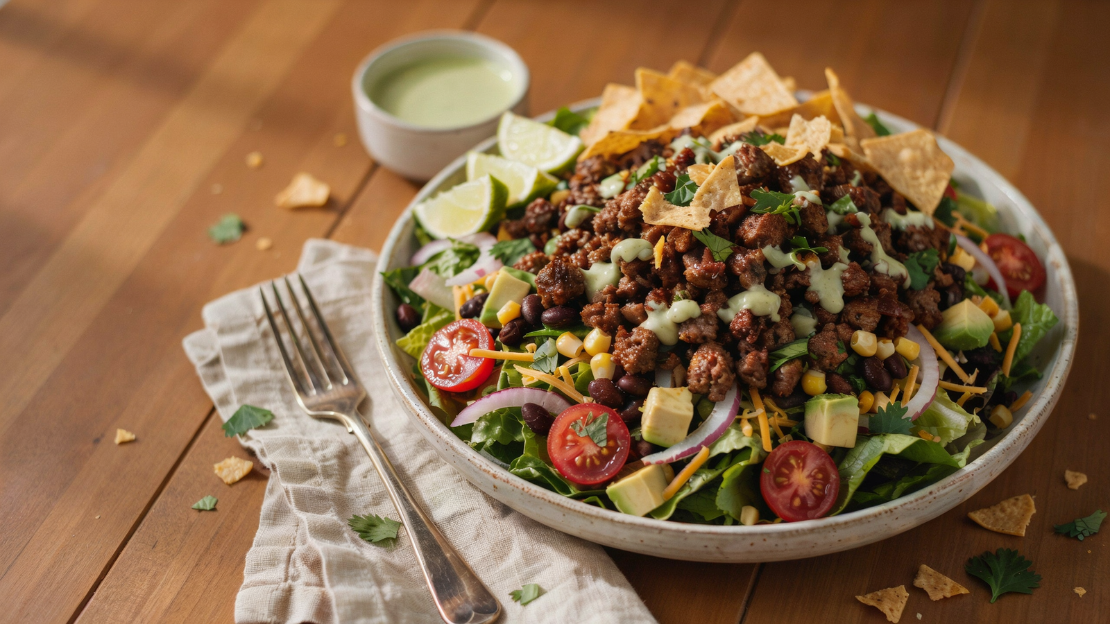 Classic Beef Taco Salad Recipe | Easy Tex‑Mex Taco Salad