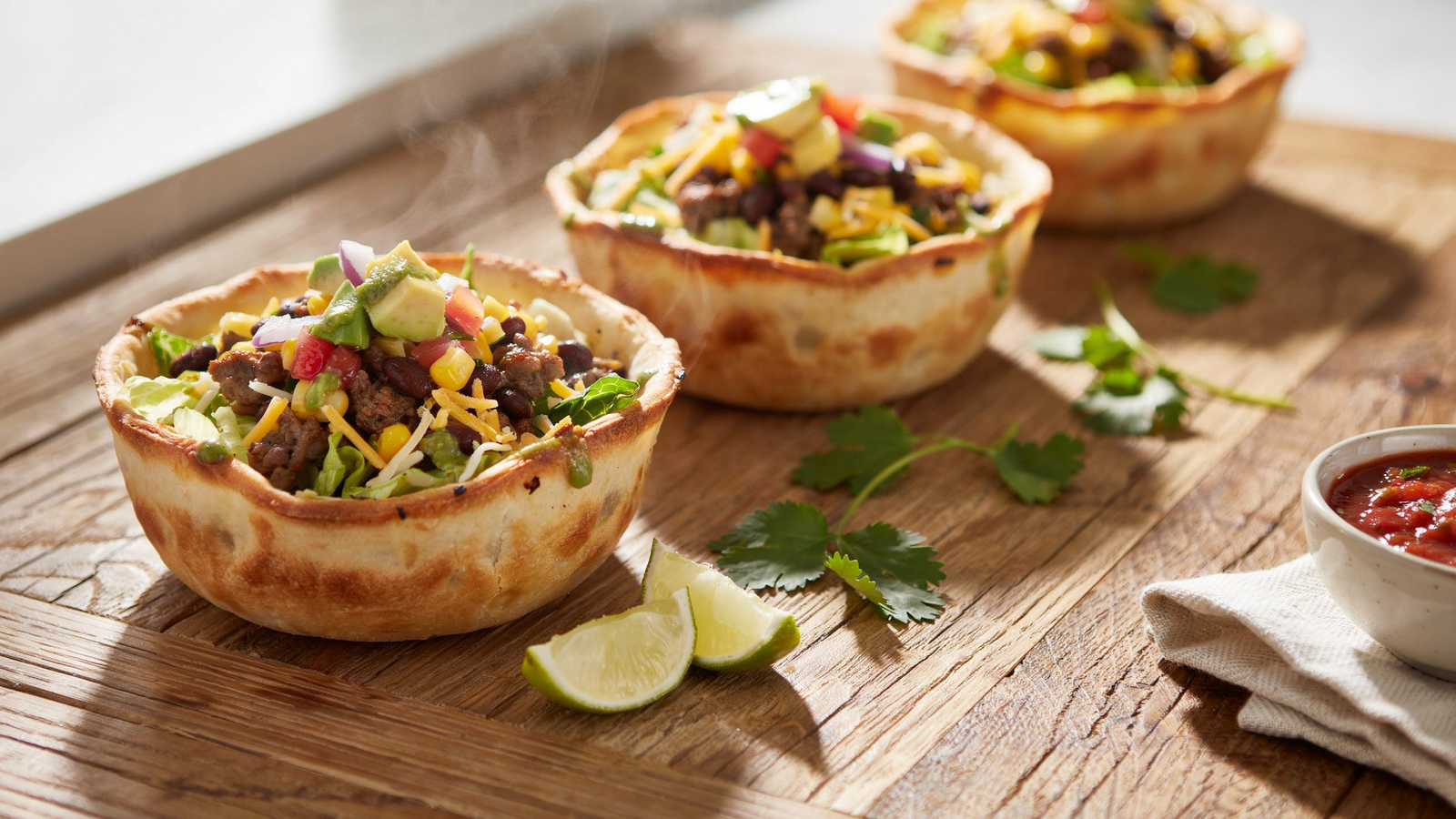 Crispy Tortilla Taco Salad Bowls — Easy Homemade Taco Salad Bowls (30-Minute Mexican-Inspired Recipe)