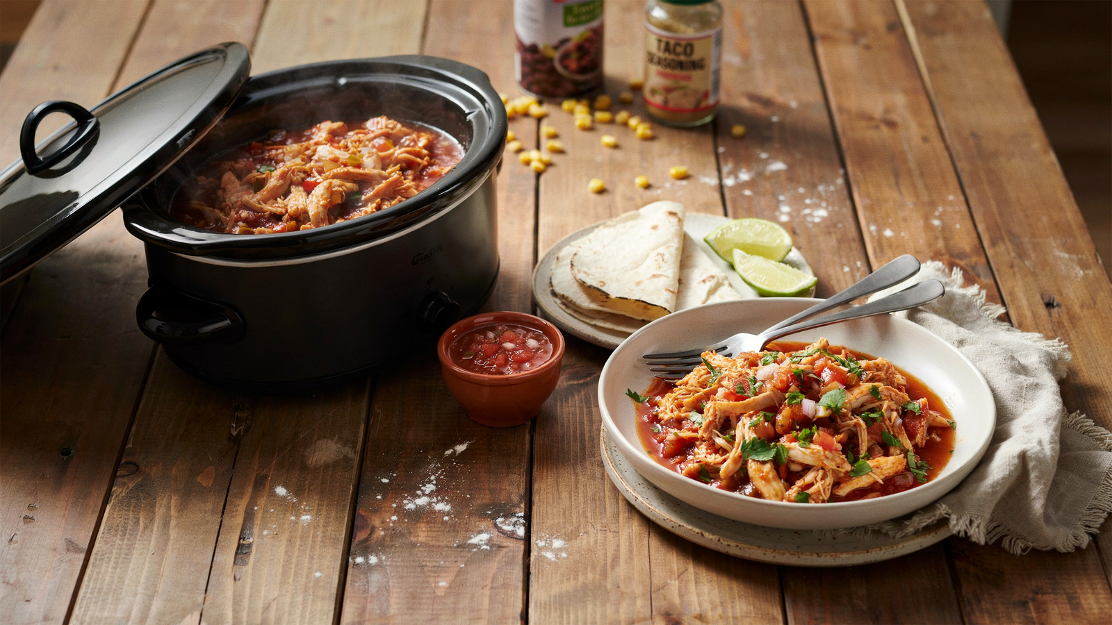 Easy Crockpot Meals Dump and Go: Dump & Go Salsa Chicken (Slow Cooker Recipe)