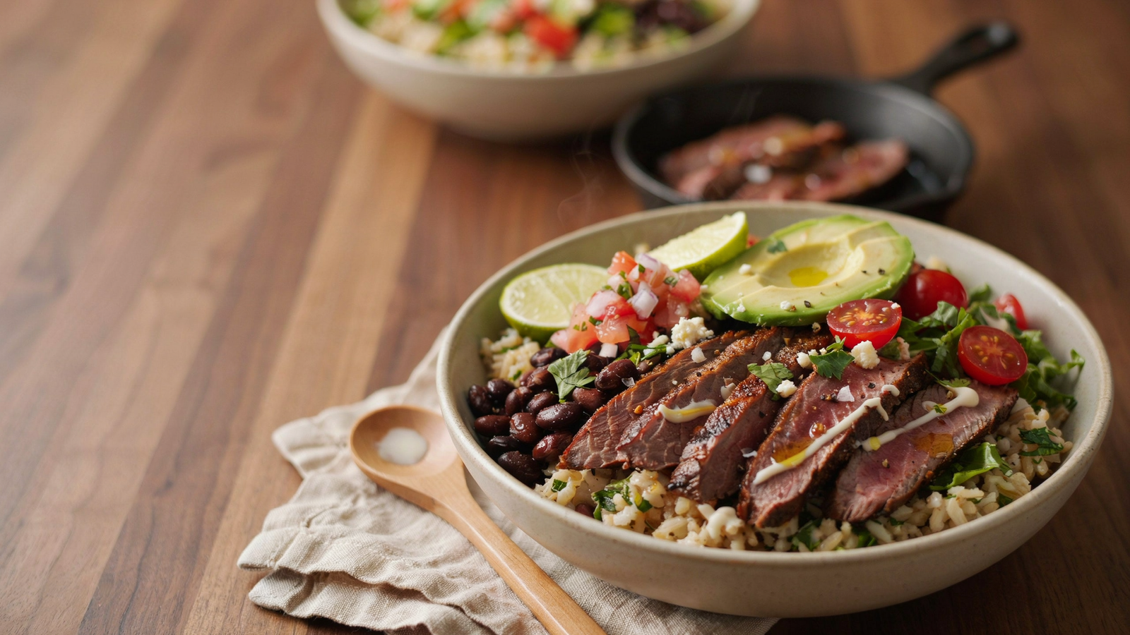 High-Protein Steak Taco Bowl — Taco Bowls Healthy & Protein-Packed Meal Prep