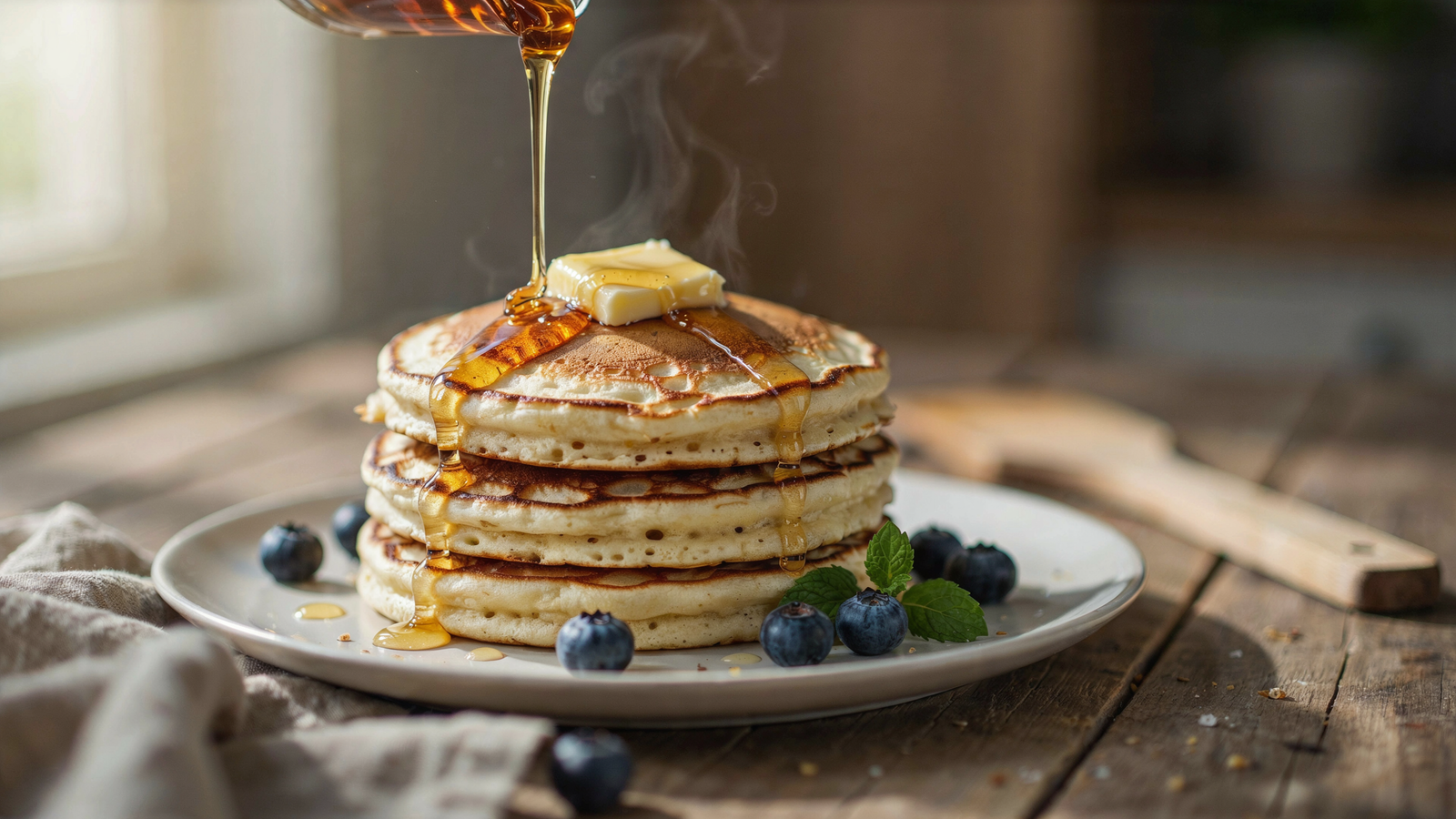 Homemade Buttermilk Pancakes — Fluffy Pancake Recipe Homemade | saperete