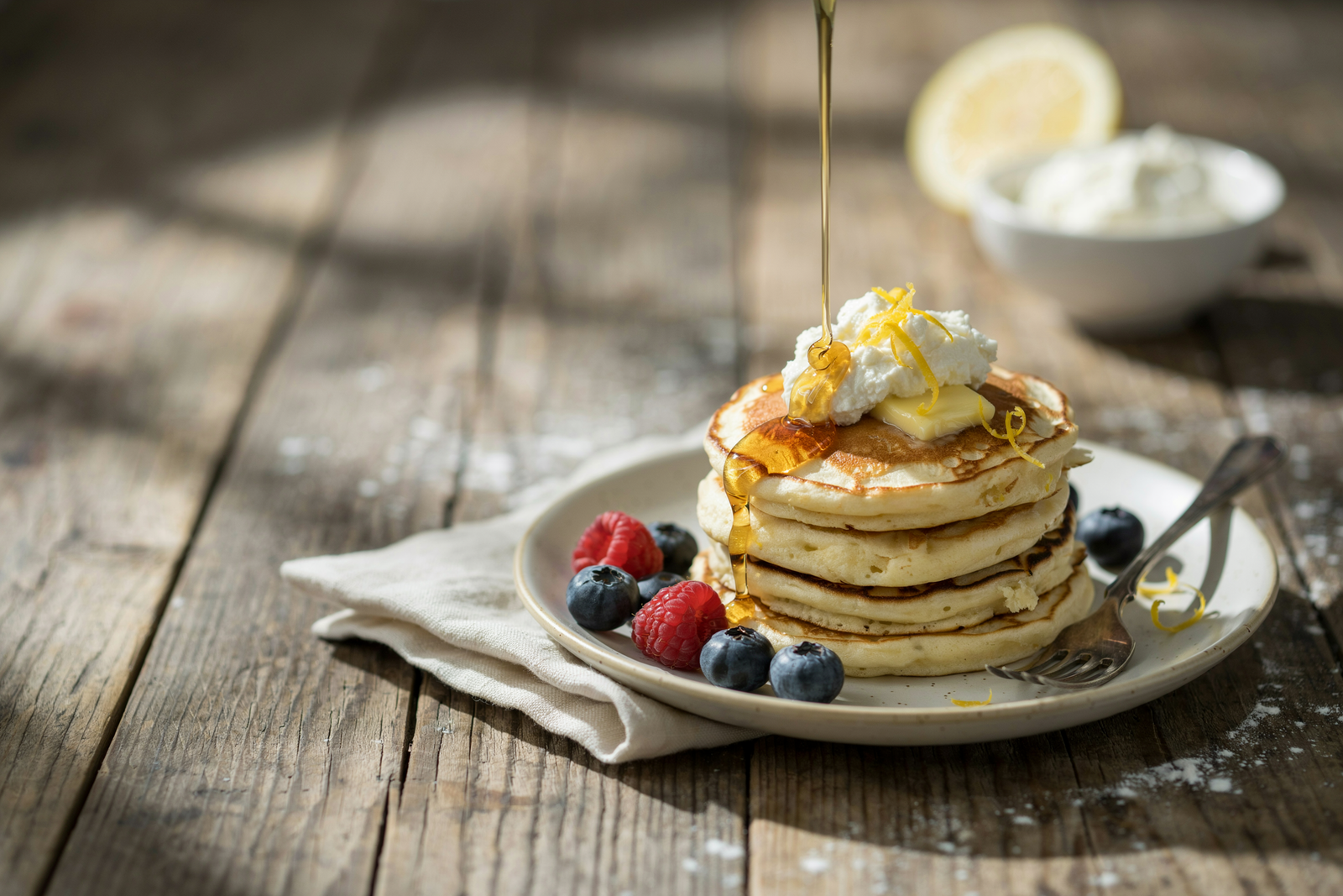 Lemon Ricotta Pancakes: Fluffy Pancake Recipe Homemade for Brunch