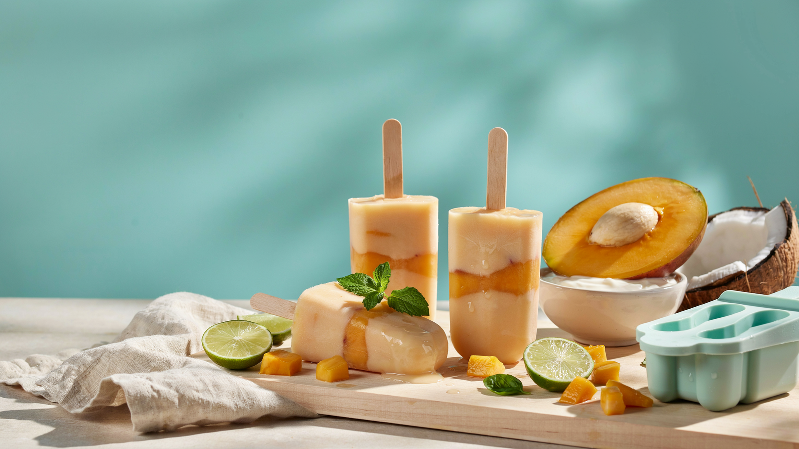 Mango Coconut Ice Pops — Creamy Tropical Ice Pops (Dairy-Free, Easy No-Churn Recipe)