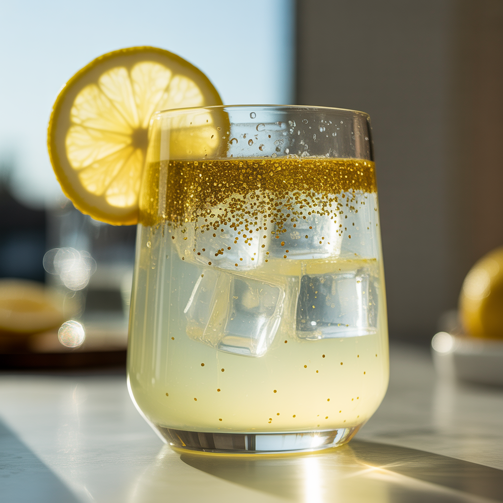 8-10 Glitter Drink/Mocktail Recipes: Sparkling Edible-Glitter Mocktails for Parties