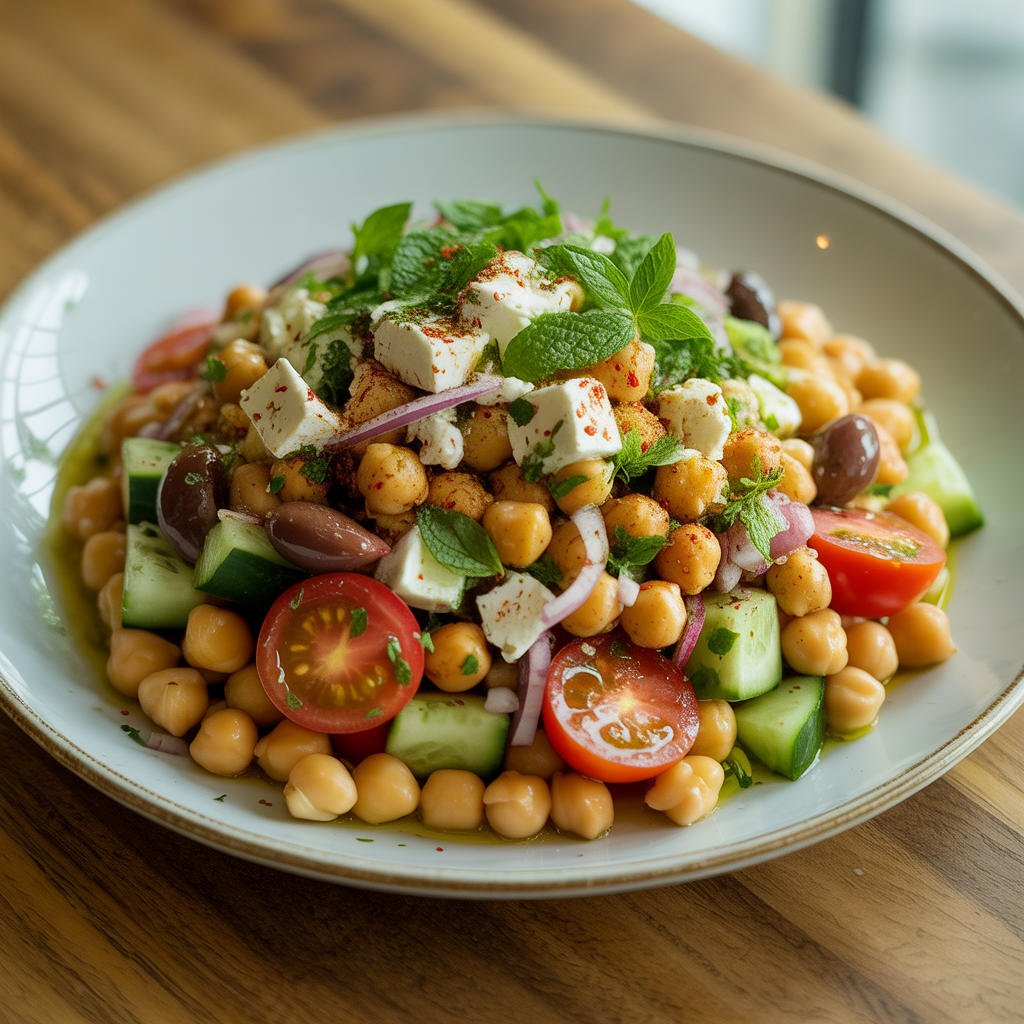 Mediterranean Chickpea Salad Recipe — Fresh, Protein-Packed & Easy | title and content saperete