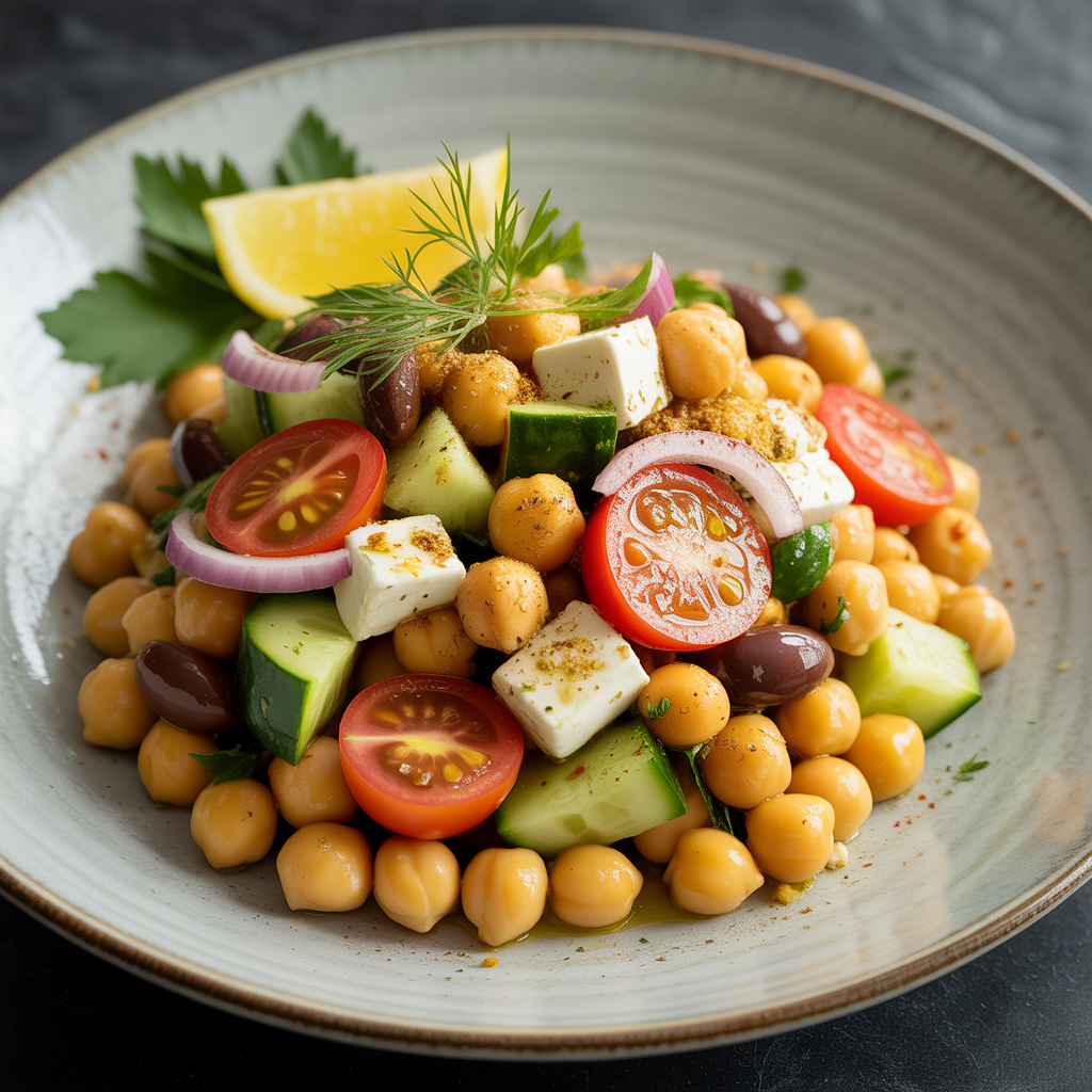 Classic Chickpea Salad — Easy Mediterranean Chickpea Salad Recipes