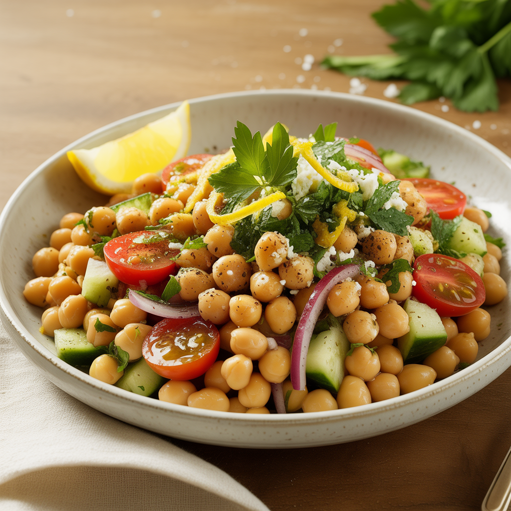 Chickpea Salad Recipes — Classic Chickpea Salad (title and content saperete)