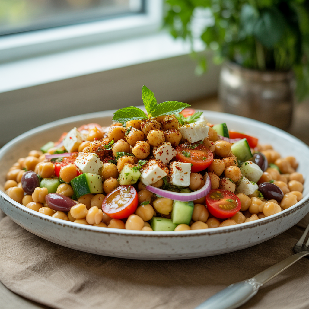 Classic Chickpea Salad Recipes — Fresh Mediterranean Garbanzo Bean Salad