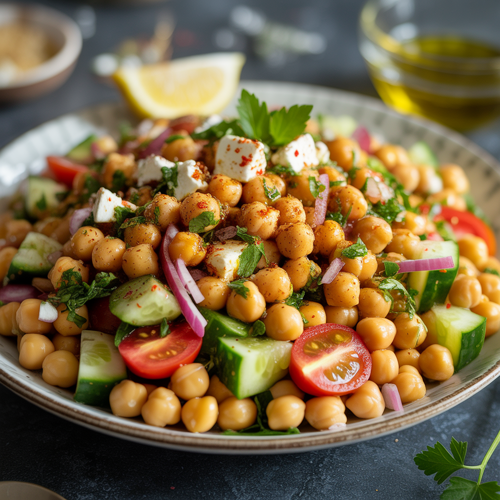Classic Chickpea Salad Recipes: A Mediterranean-Inspired, Protein-Packed Salad