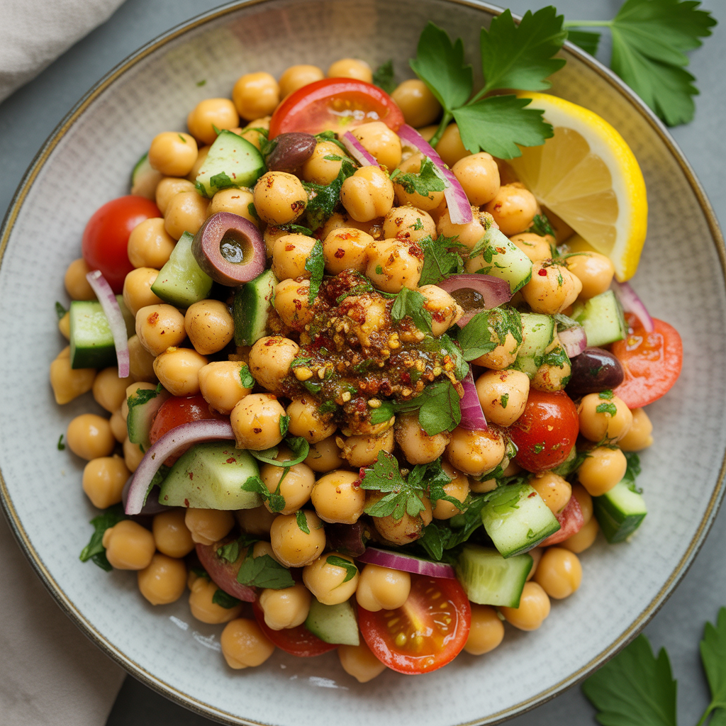 Classic Chickpea Salad — Top chickpea salad recipes for a Healthy Mediterranean Dish