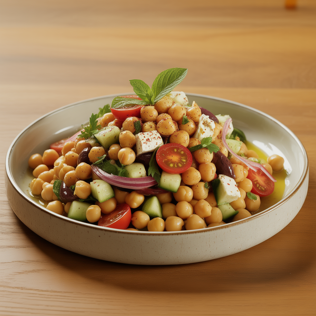 Classic Chickpea Salad Recipe — Easy, Healthy Chickpea Salad Recipes for Meal Prep