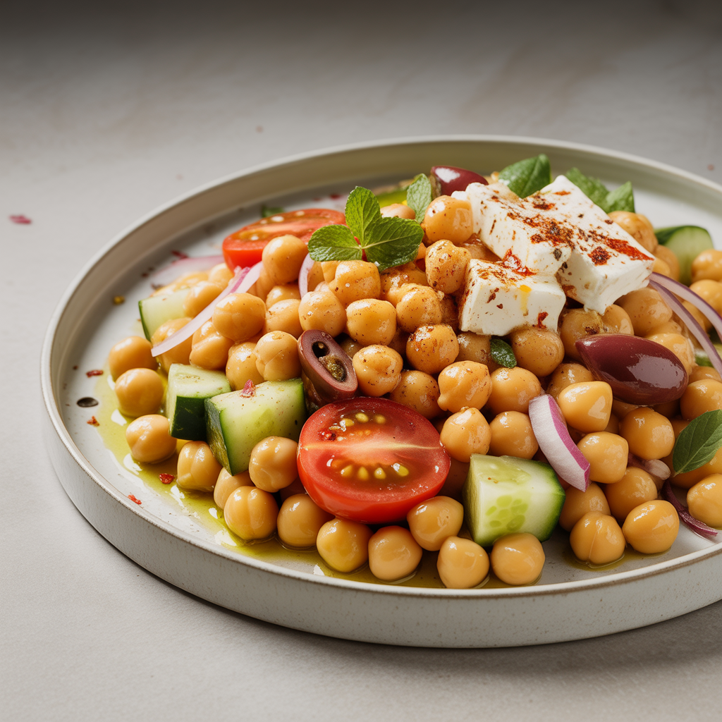Chickpea Salad Recipes: Classic Mediterranean Chickpea Salad — Easy, Protein-Packed & Meal-Prep Friendly