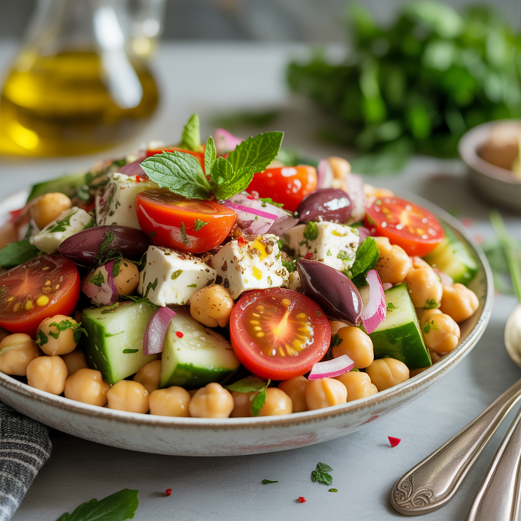 Classic Chickpea Salad Recipes — Easy Mediterranean Garbanzo Bean Salad
