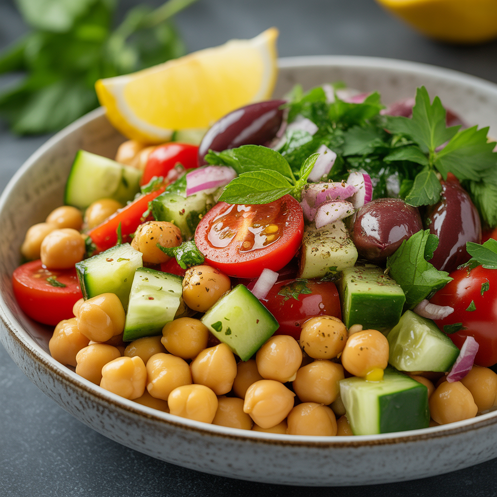 Classic Chickpea Salad Recipe — Easy, Healthy Chickpea Salad Recipes for Meal Prep