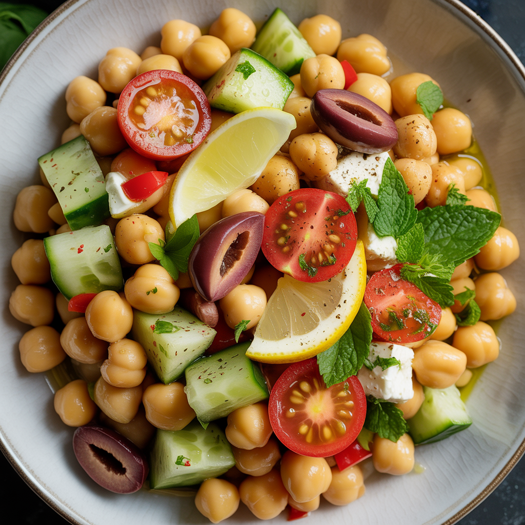 Classic Chickpea Salad Recipes: A Fresh Mediterranean Garbanzo Bean Salad